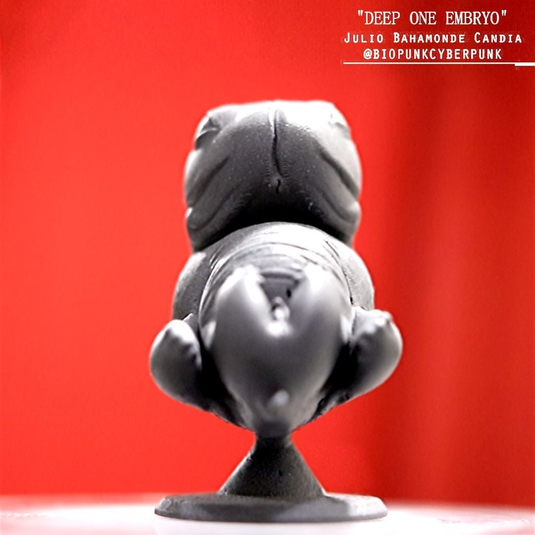 3D PRINTABLE HP LOVECRAFT DEEP ONE EMBRYO 3D print model_10