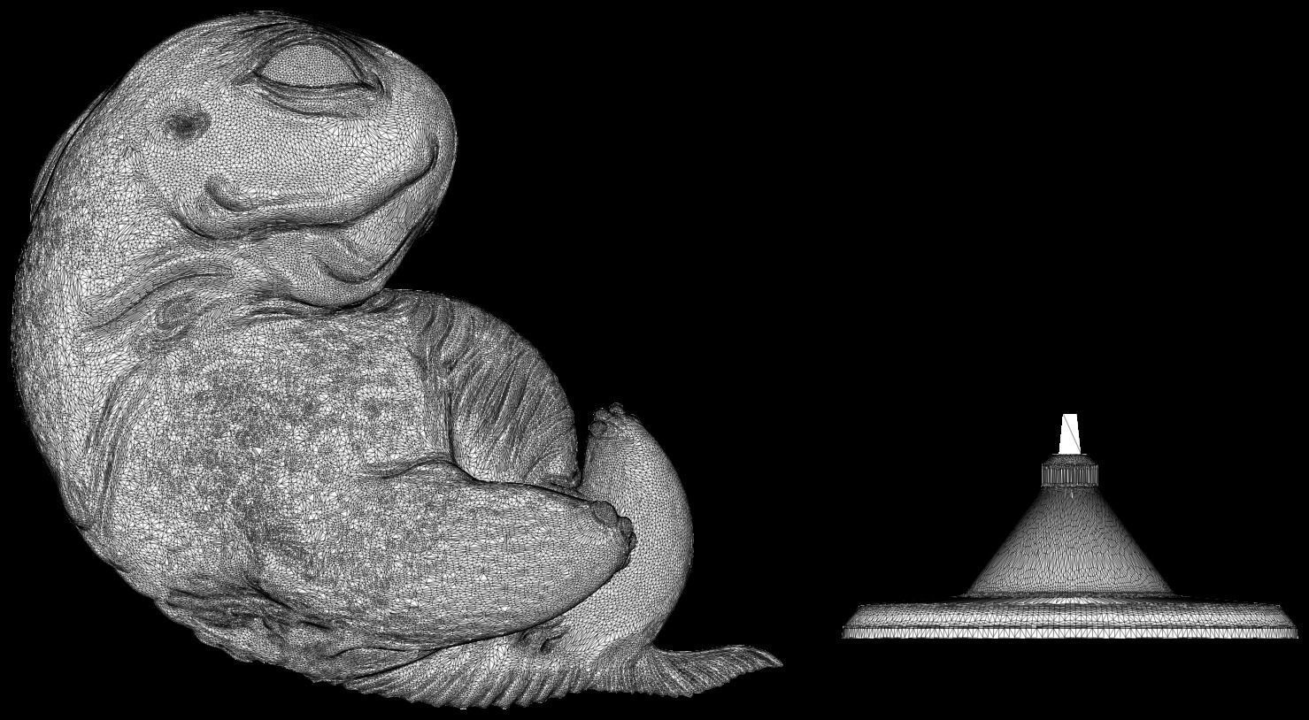 3D PRINTABLE HP LOVECRAFT DEEP ONE EMBRYO 3D print model_13