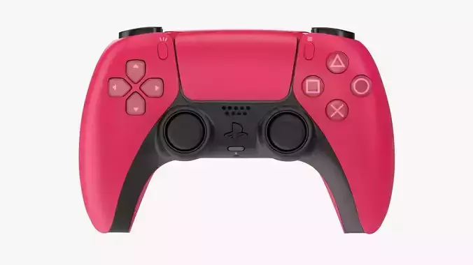Sony Playstation 5 dualsense controller cosmic red 3D model