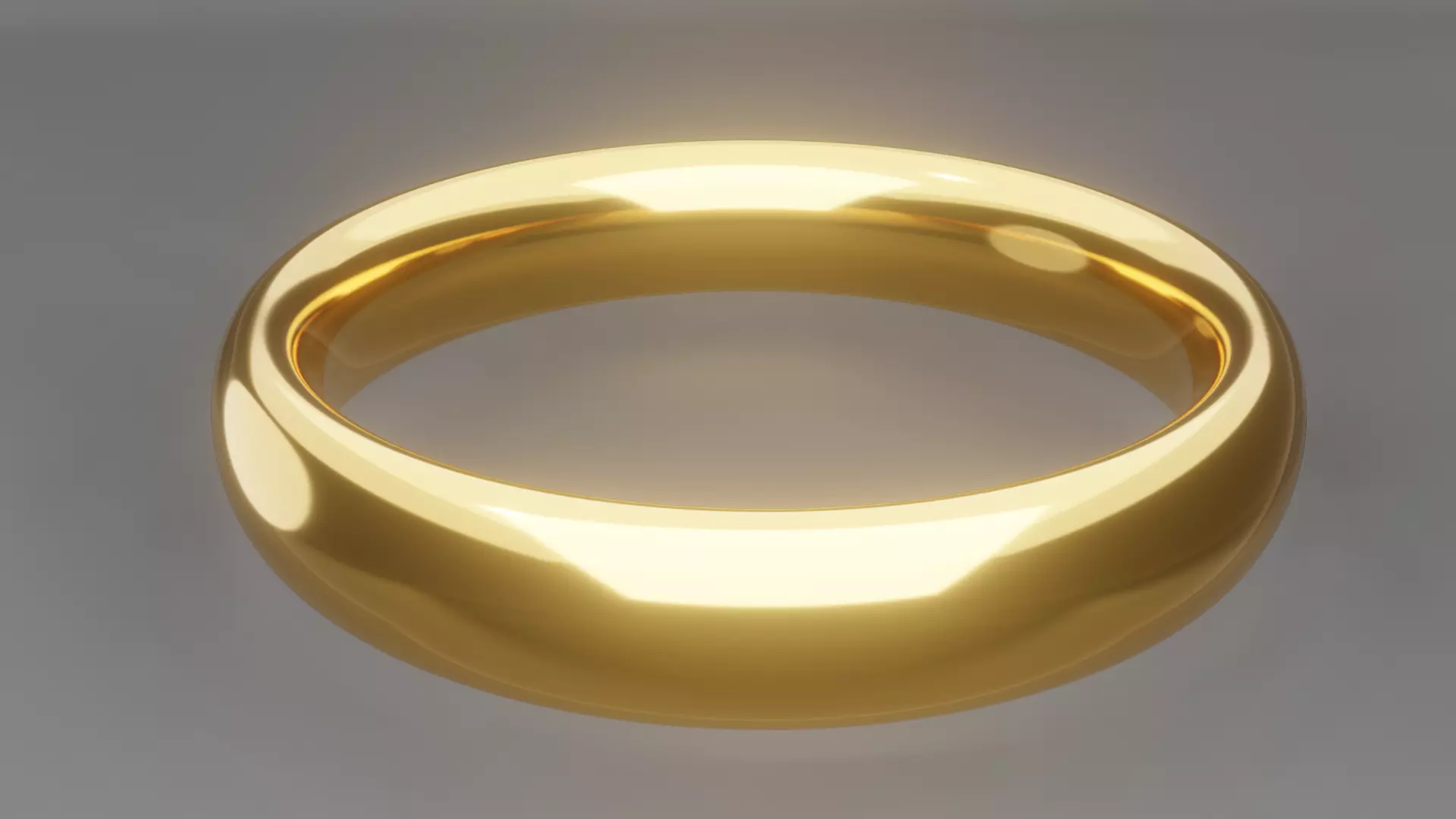Ring obj gold wedding 3D model_0