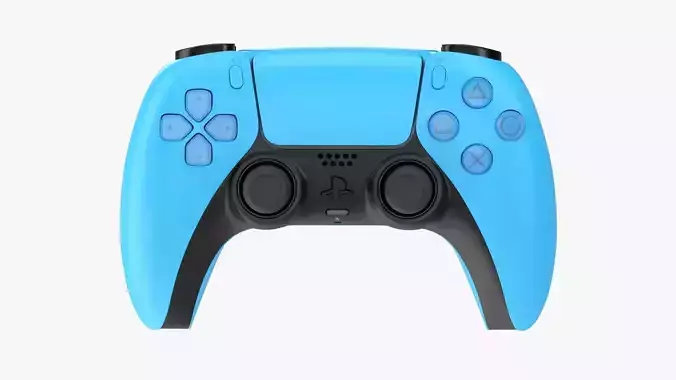 Sony Playstation 5 dualsense controller starlight blue 3D model