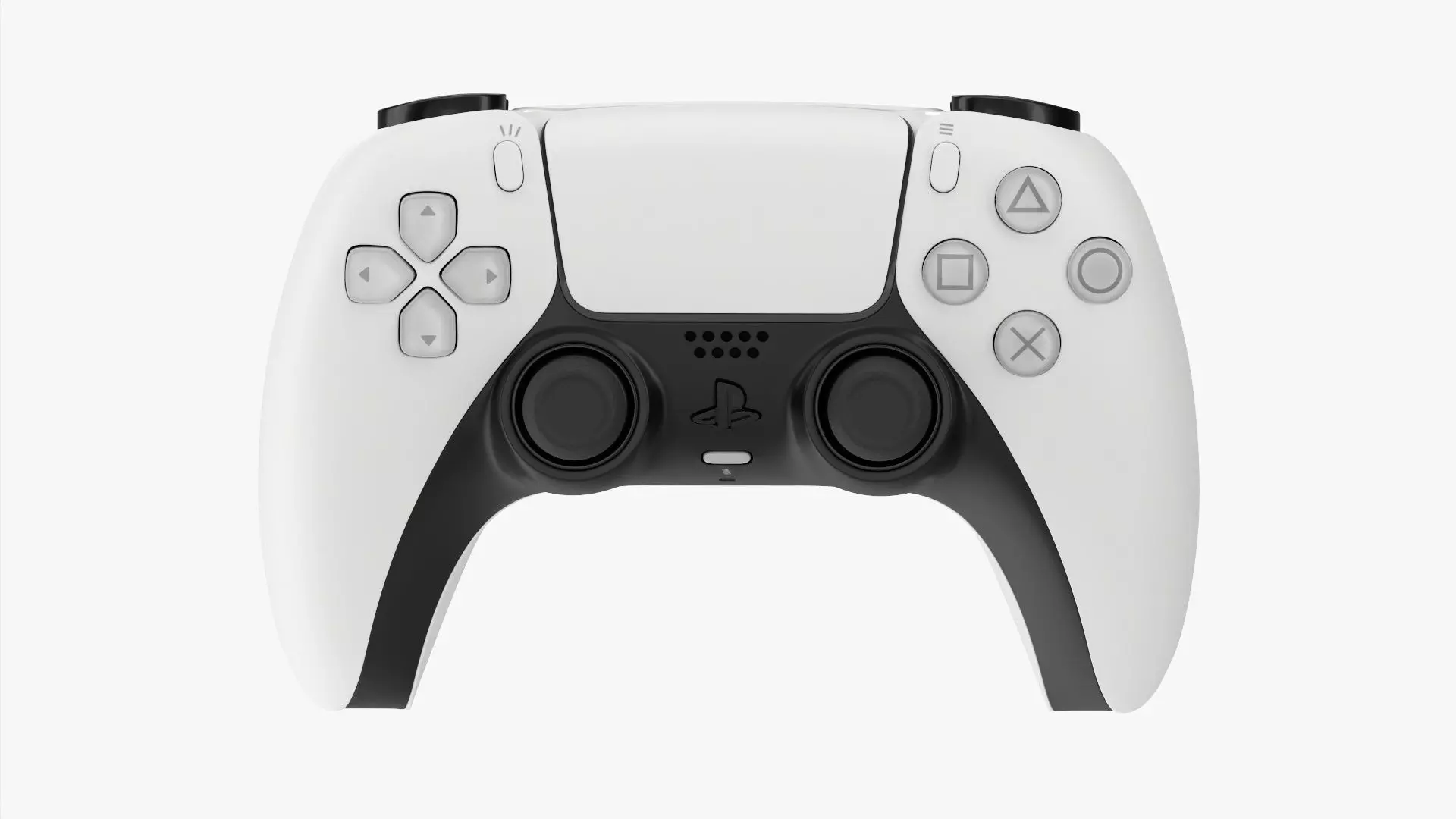 Sony Playstation 5 dualsense controller white 3D model_0