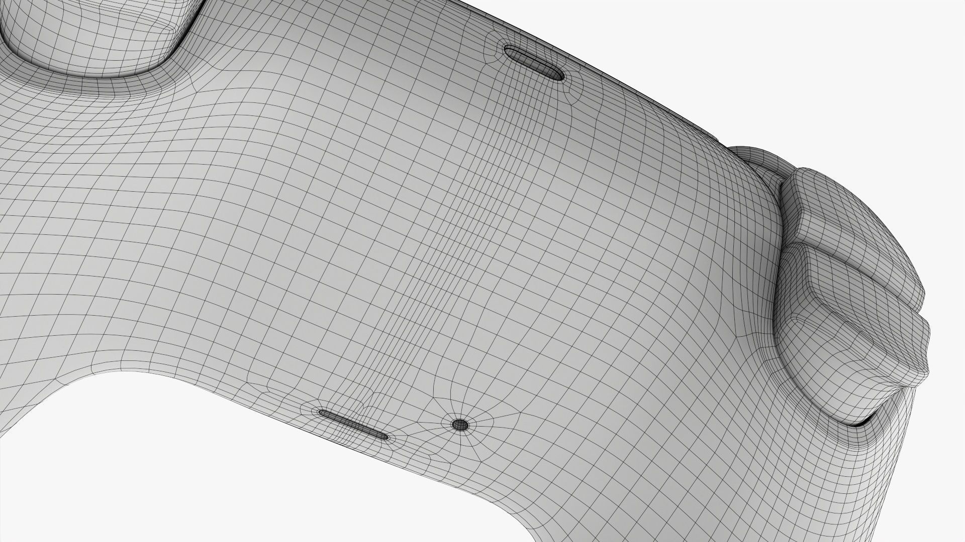 Sony Playstation 5 dualsense controller white 3D model_17