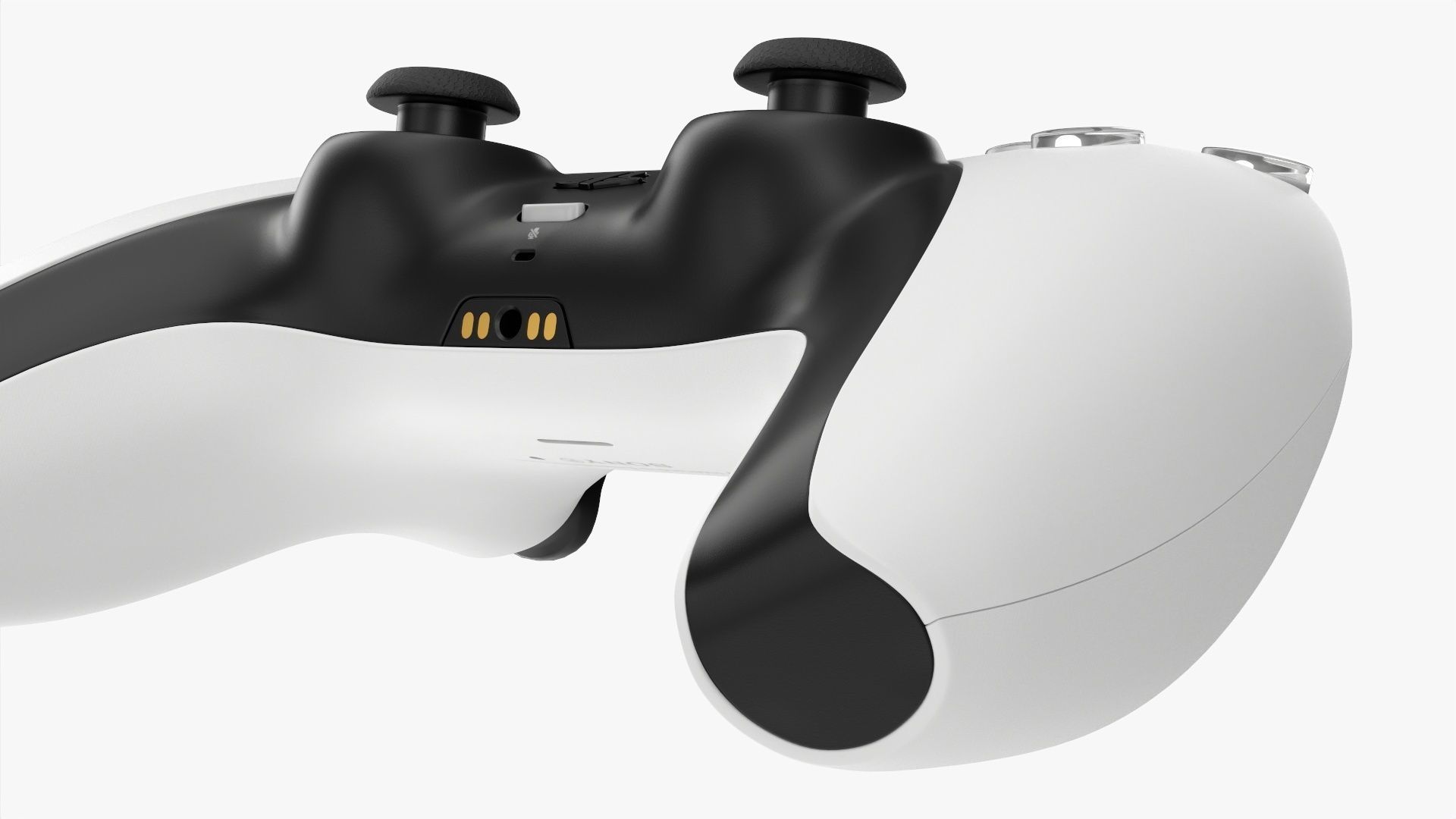 Sony Playstation 5 dualsense controller white 3D model_7