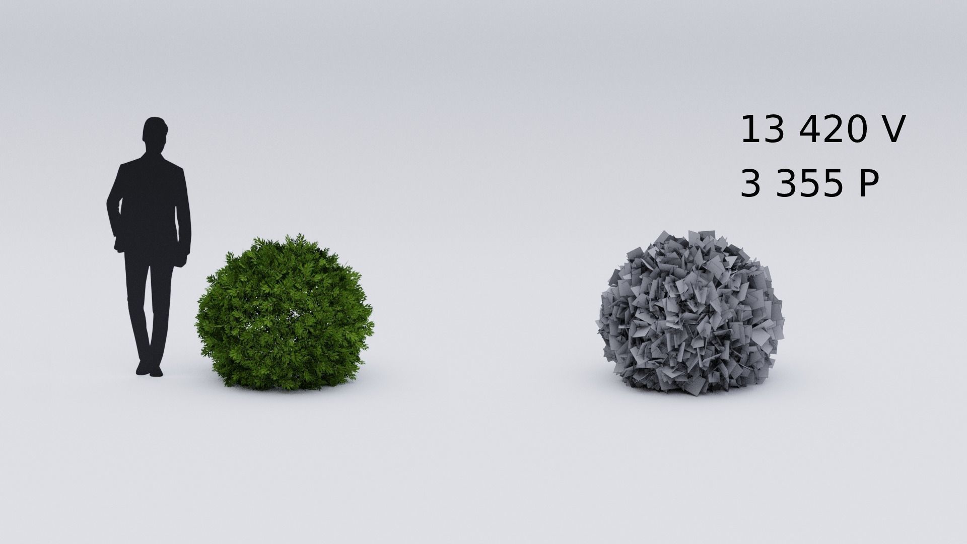 Garden boxwood spherical set v1 Low-poly 3D model_2