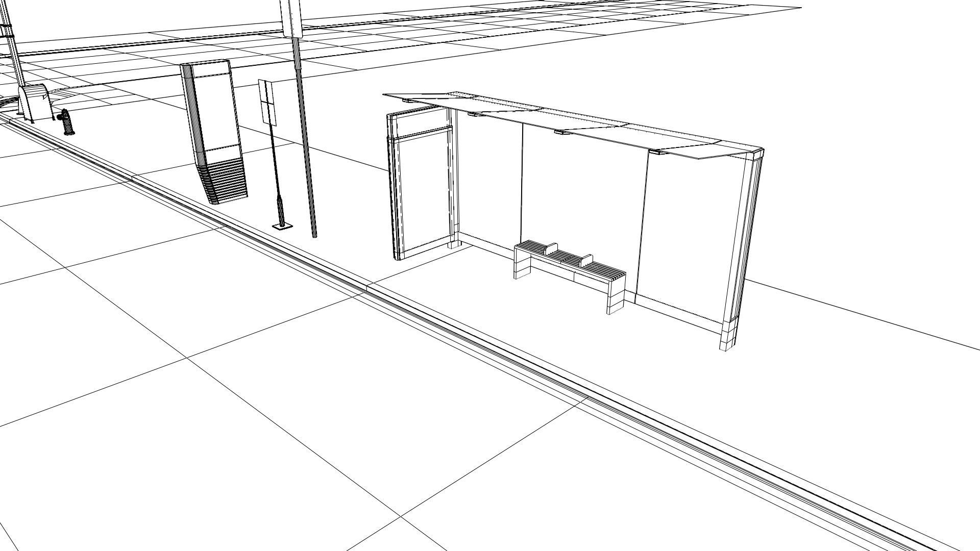  City Roads Low-poly 3D model_14