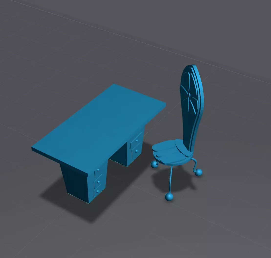 Jack Skellington Chair and Desk 3D print model_0