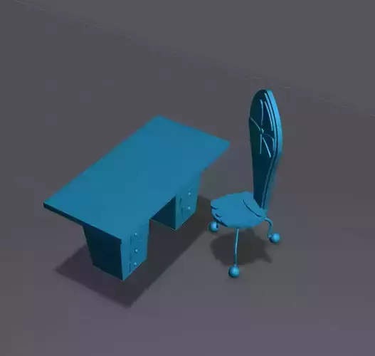 Jack Skellington Chair and Desk 3D print model