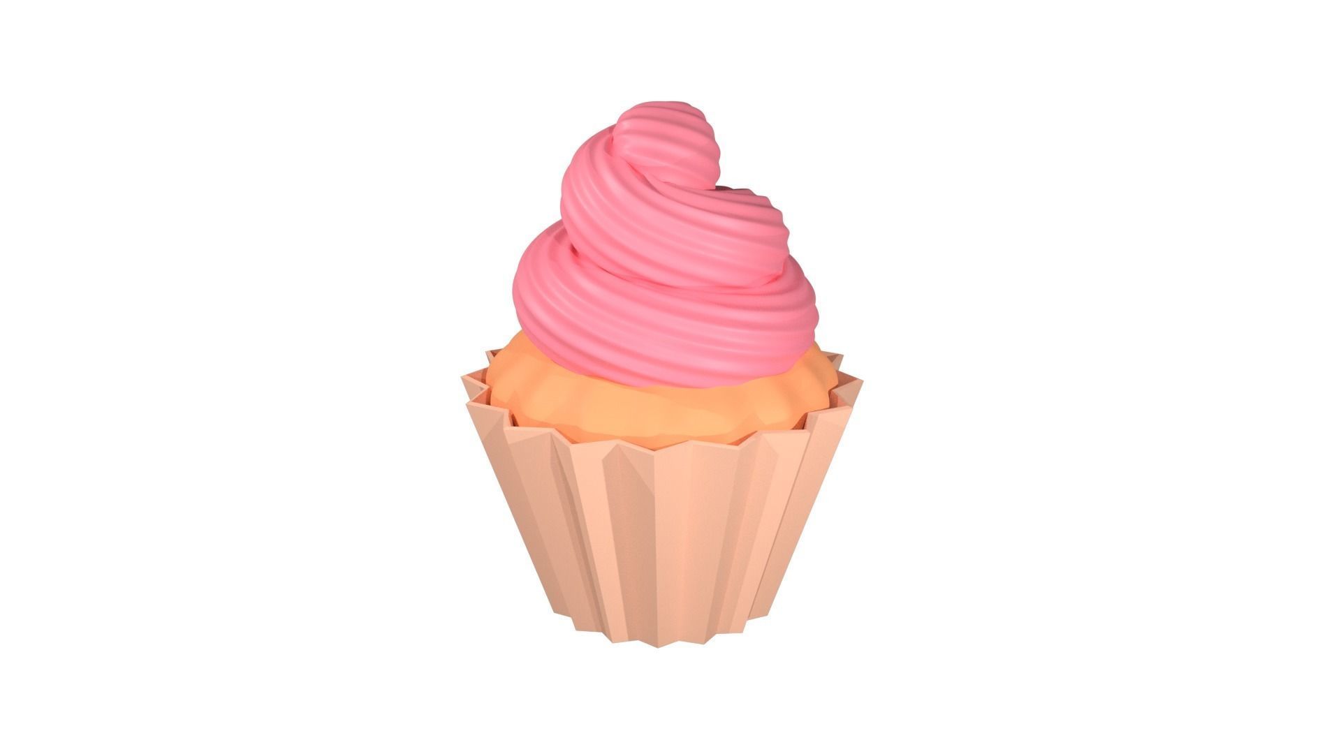 Sweet Cupcakes 3D Composition 3D model_8