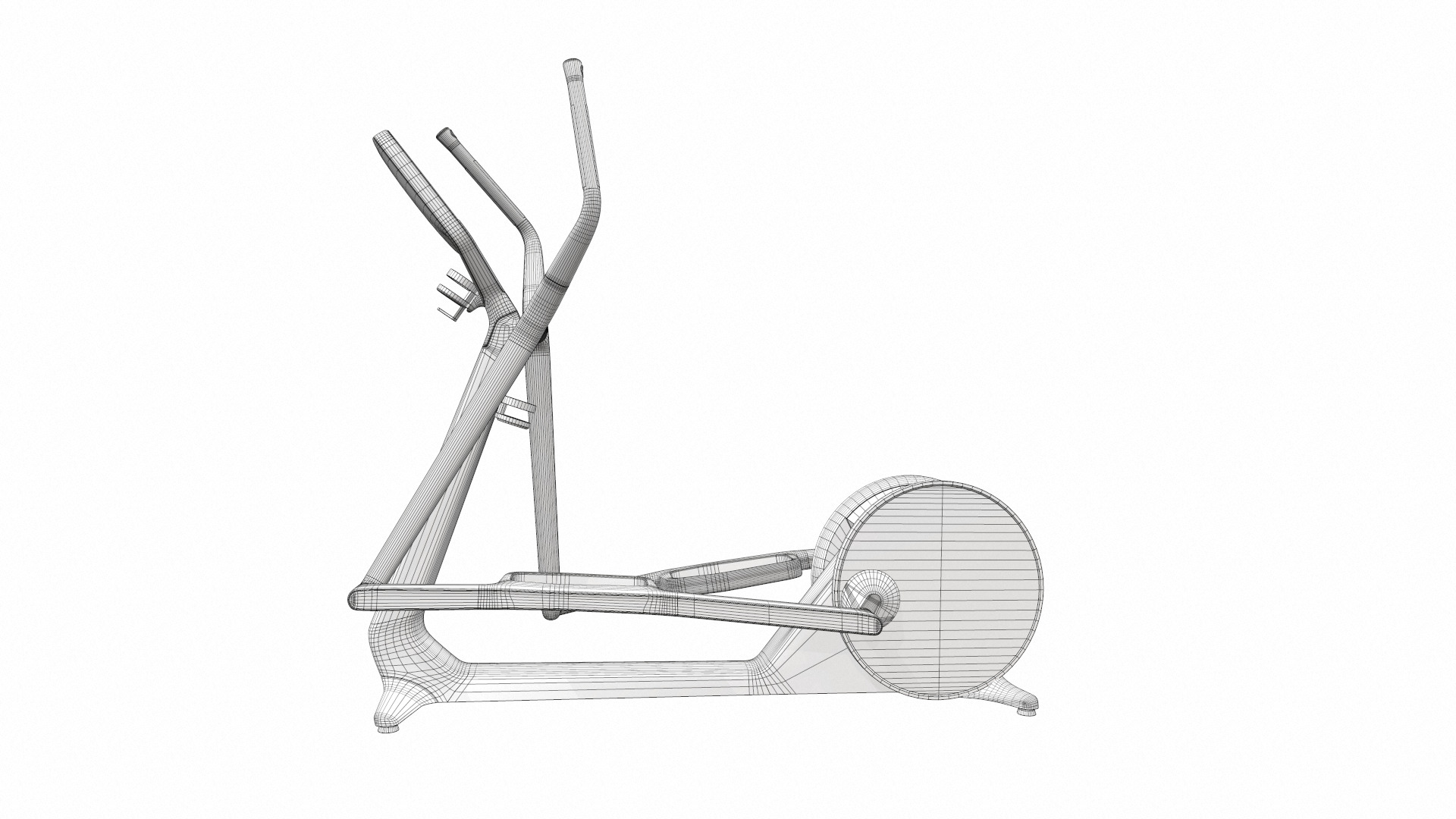 Exercise bike cross personal 3D model_10