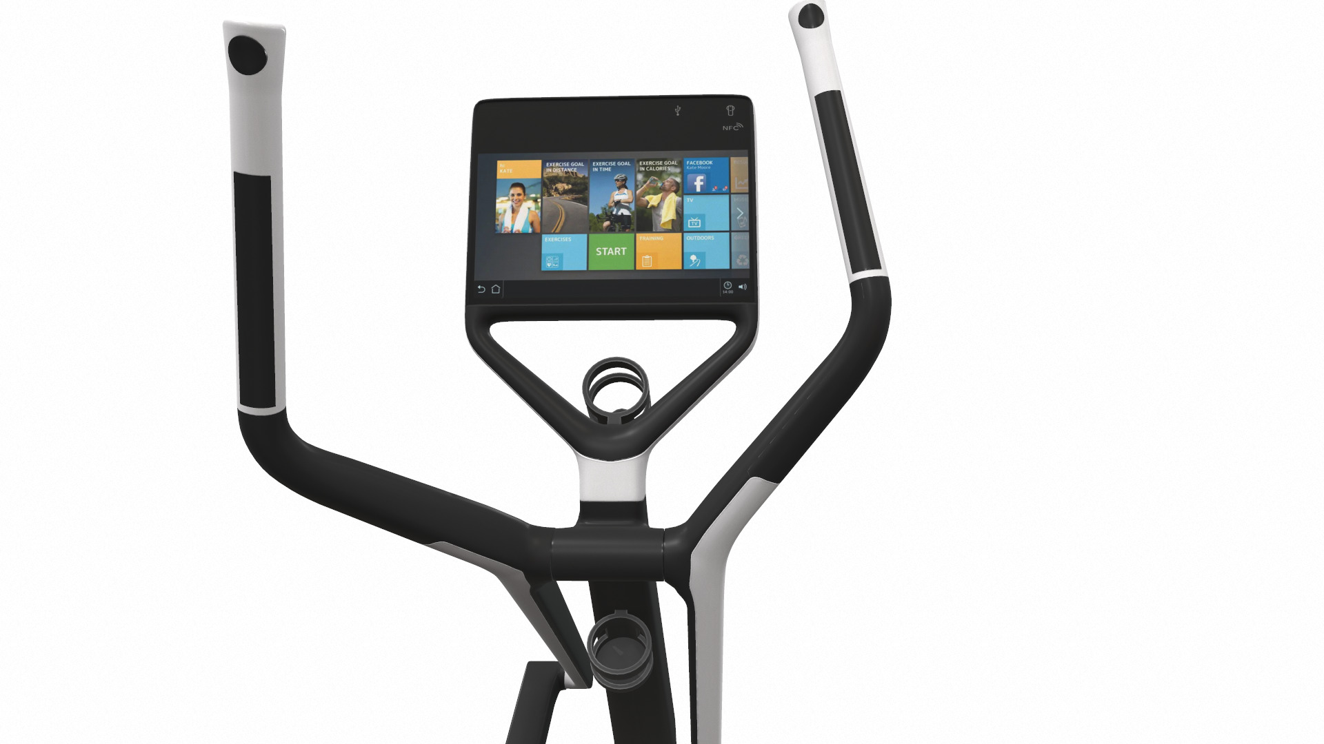 Exercise bike cross personal 3D model_7