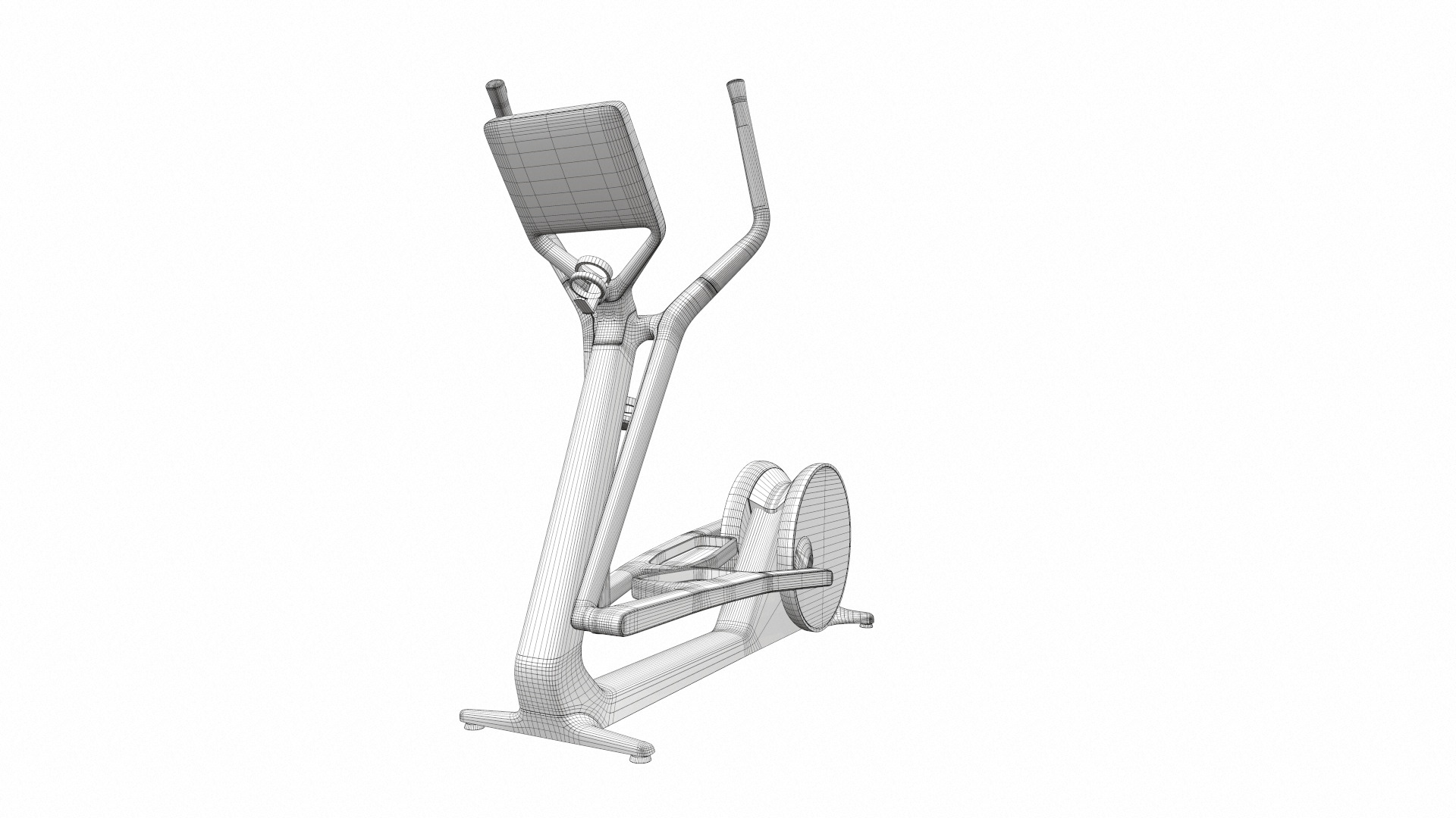Exercise bike cross personal 3D model_9