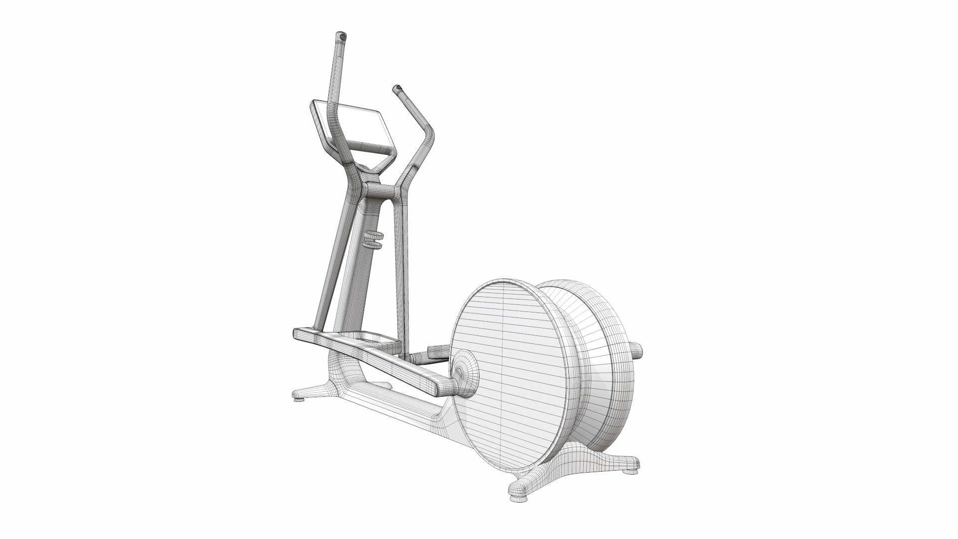 Exercise bike cross personal 3D model_11