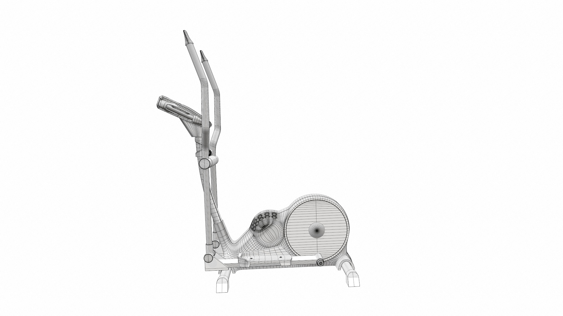 Exercise bike kettler kadett 3D model_10