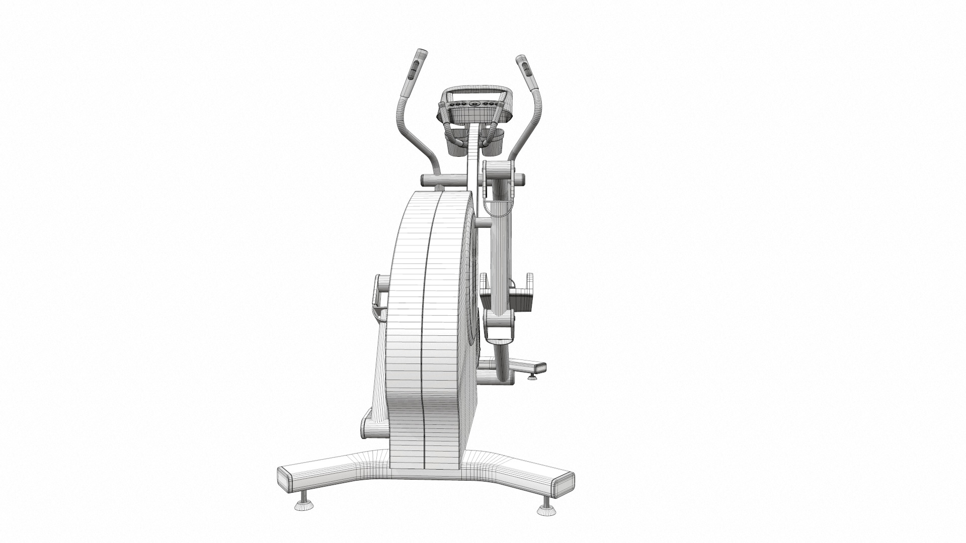 Exercise bike life fitness x1 3D model_13