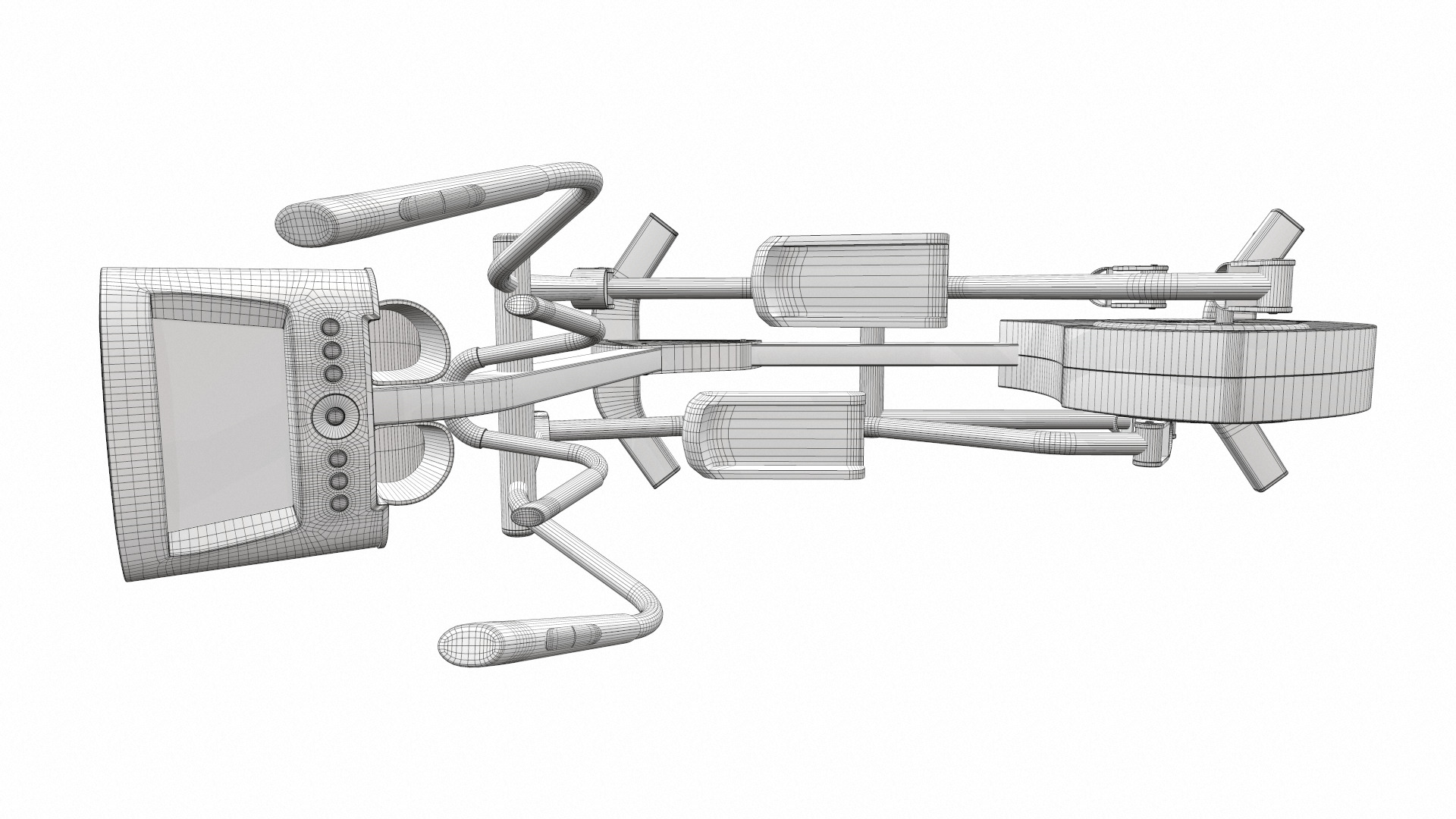 Exercise bike life fitness x1 3D model_15