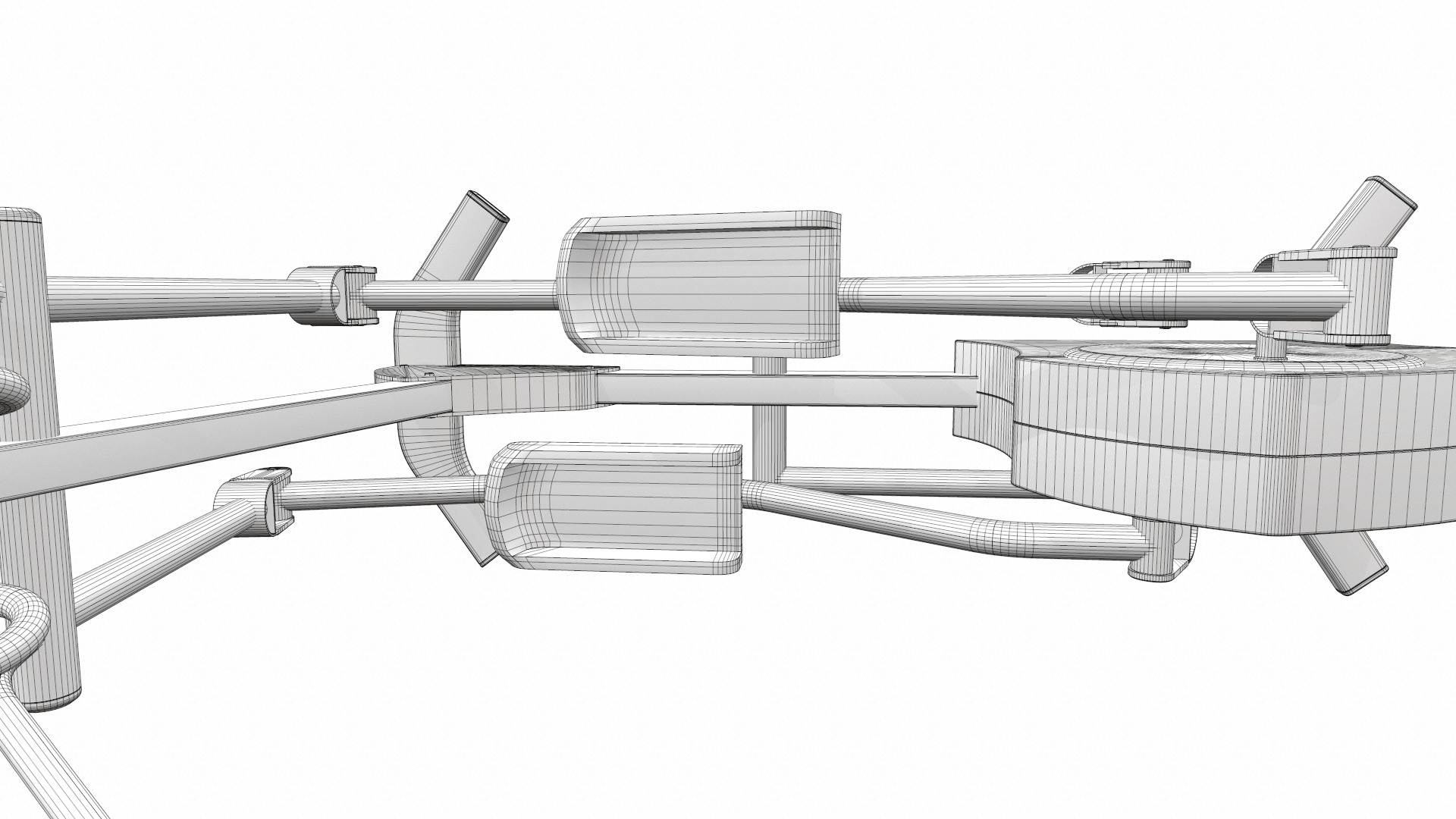 Exercise bike life fitness x1 3D model_17