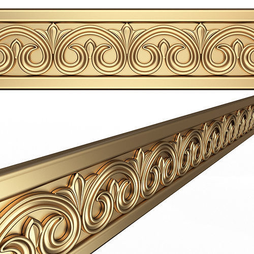 Ornament Element Molding 03 Low-poly 3D model
