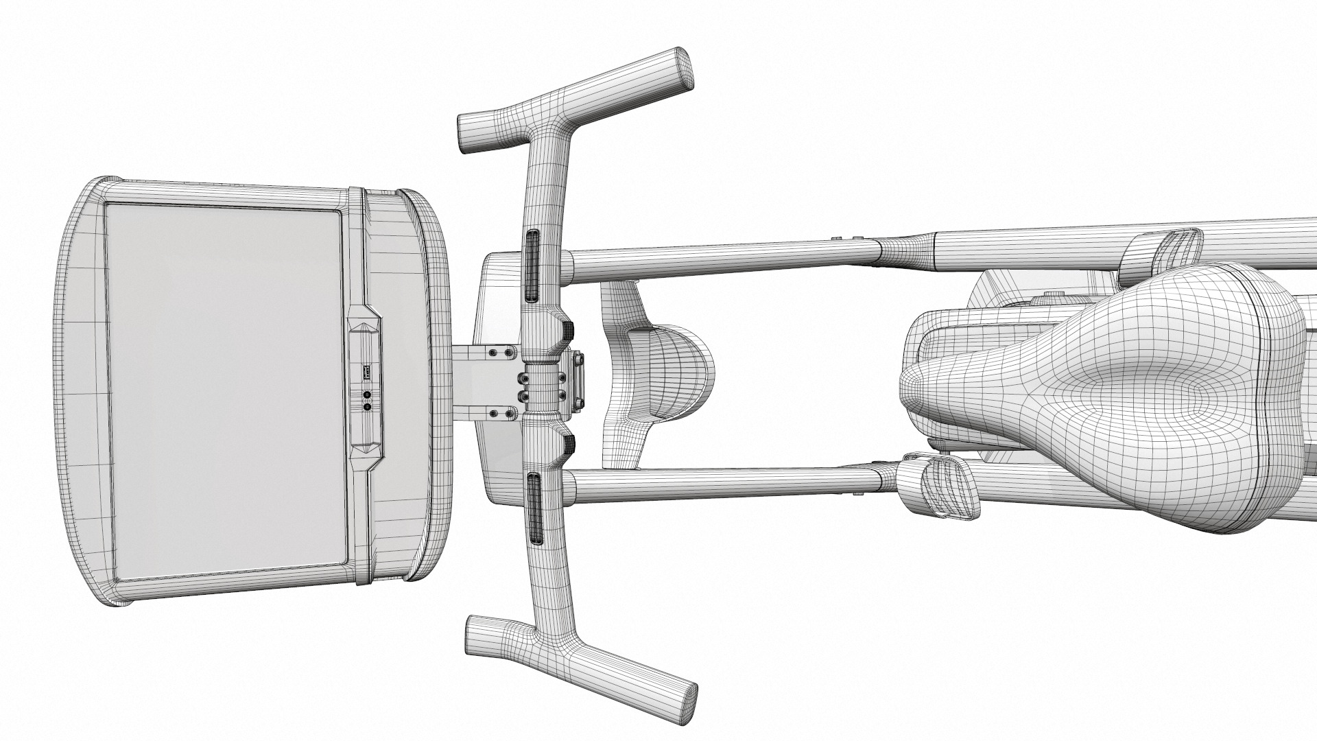 Exercise bike matrix u30 3D model_16
