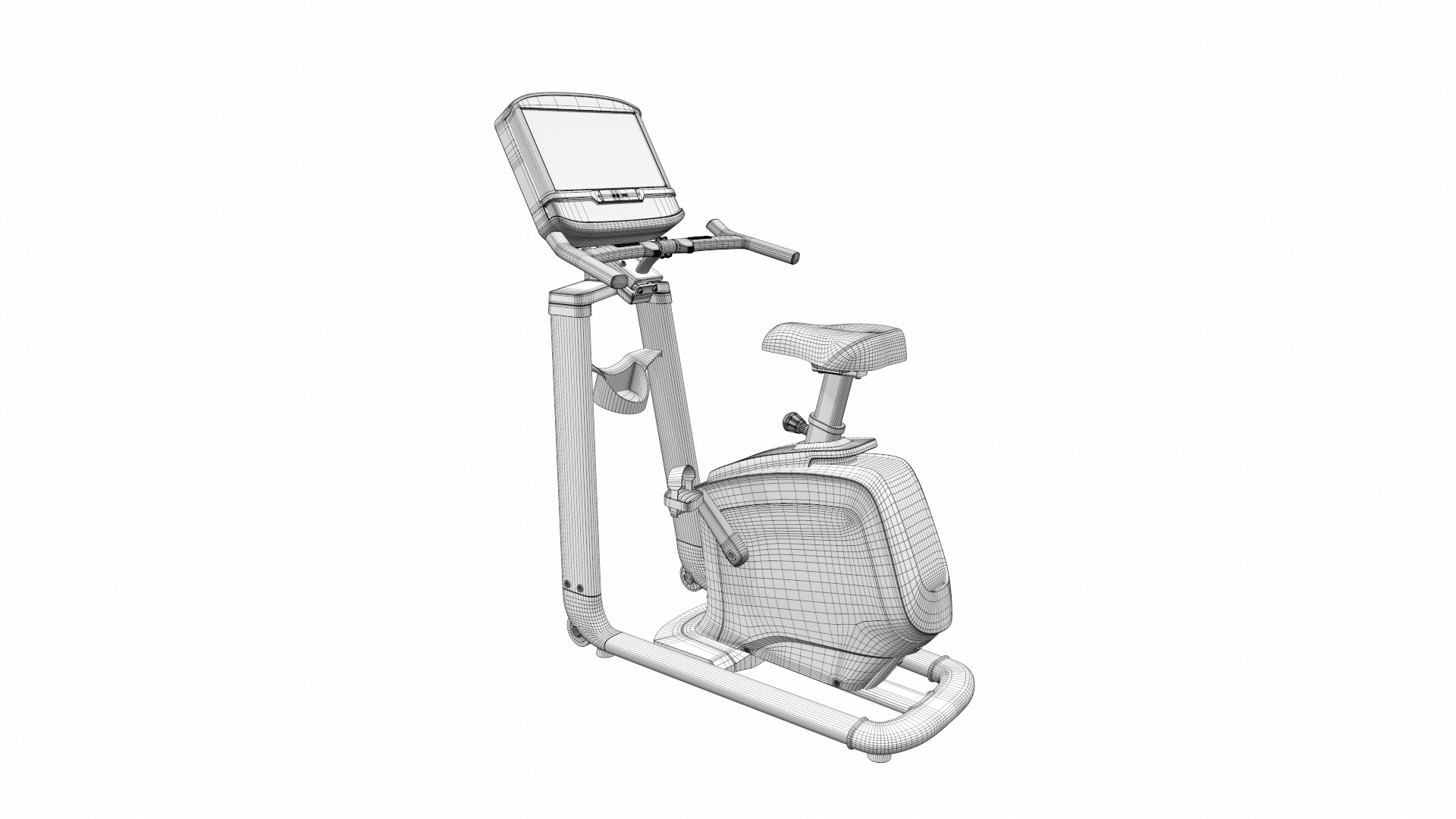 Exercise bike matrix u30 3D model_9