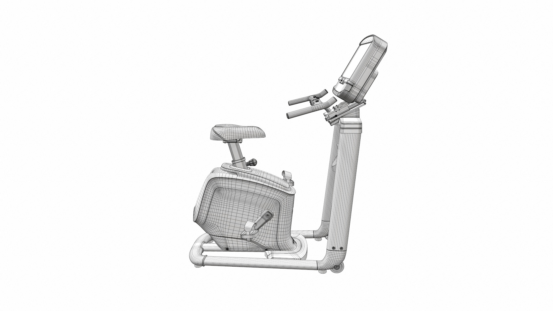 Exercise bike matrix u30 3D model_12