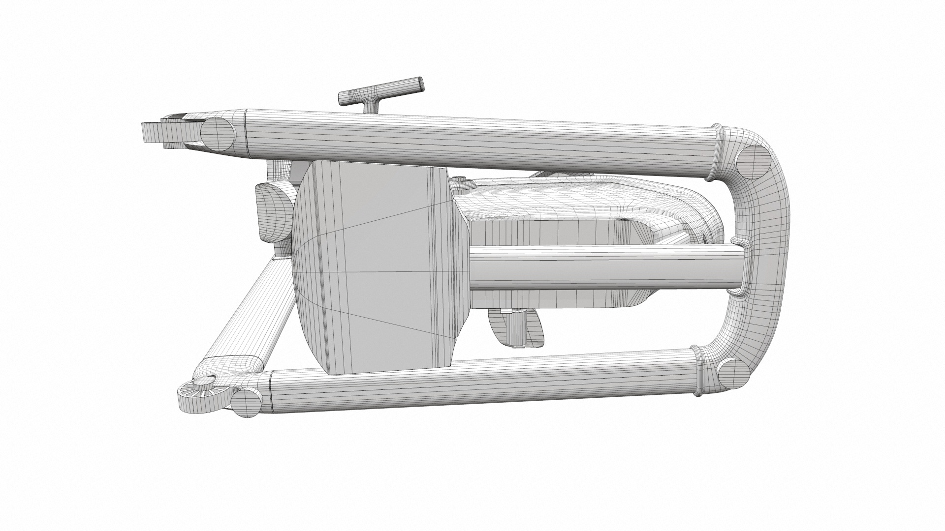 Exercise bike matrix u30 3D model_14