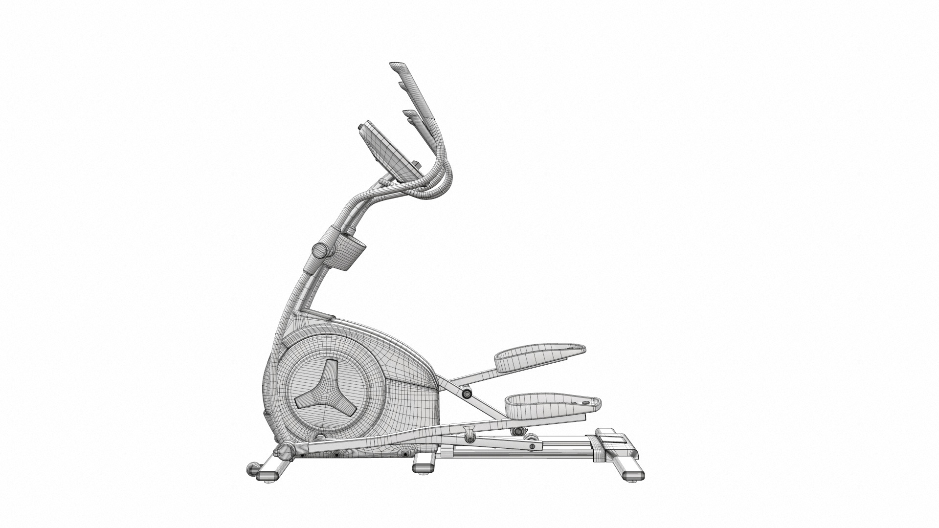 Exercise bike nordic track e71 3D model_11