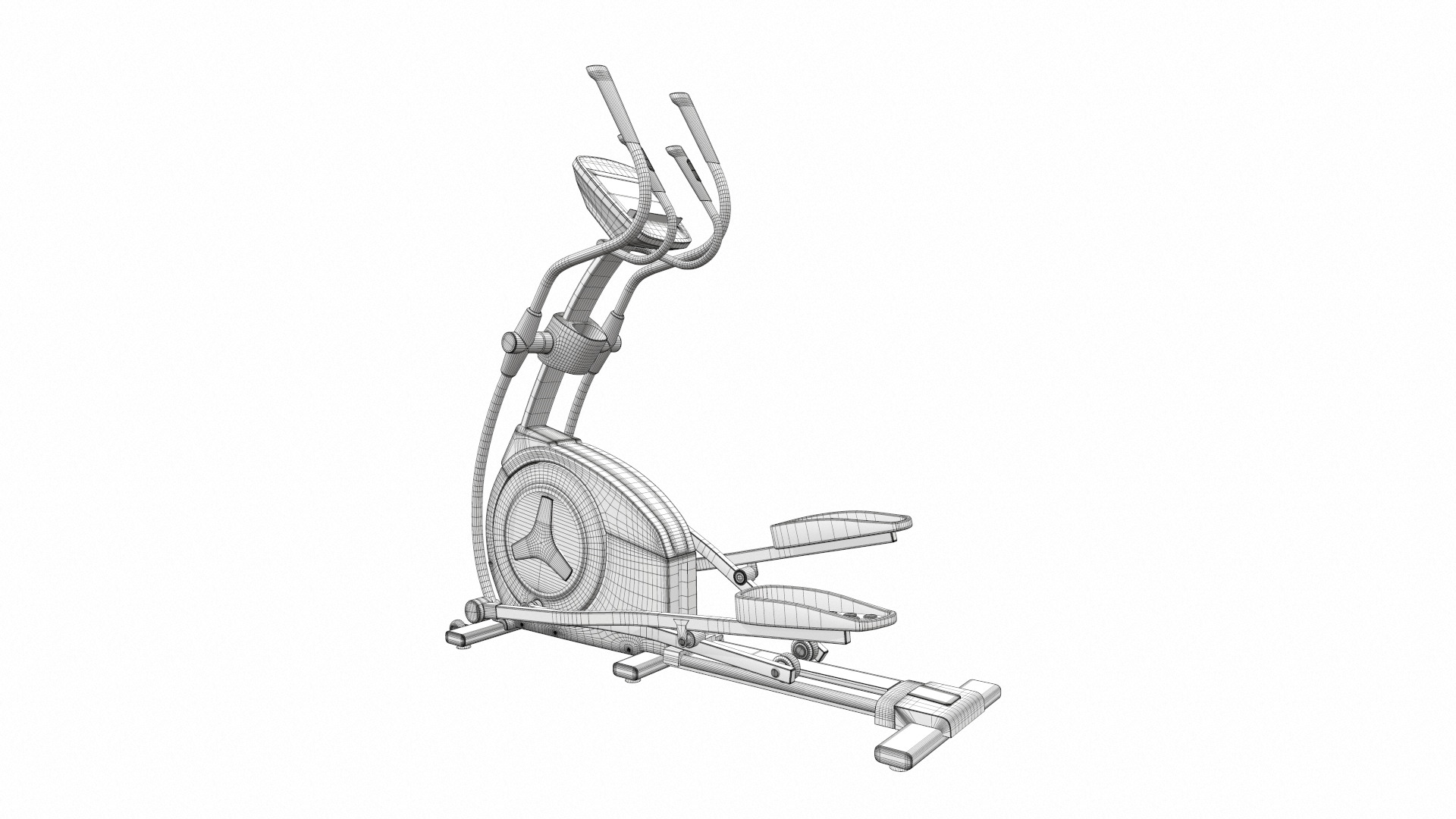 Exercise bike nordic track e71 3D model_10