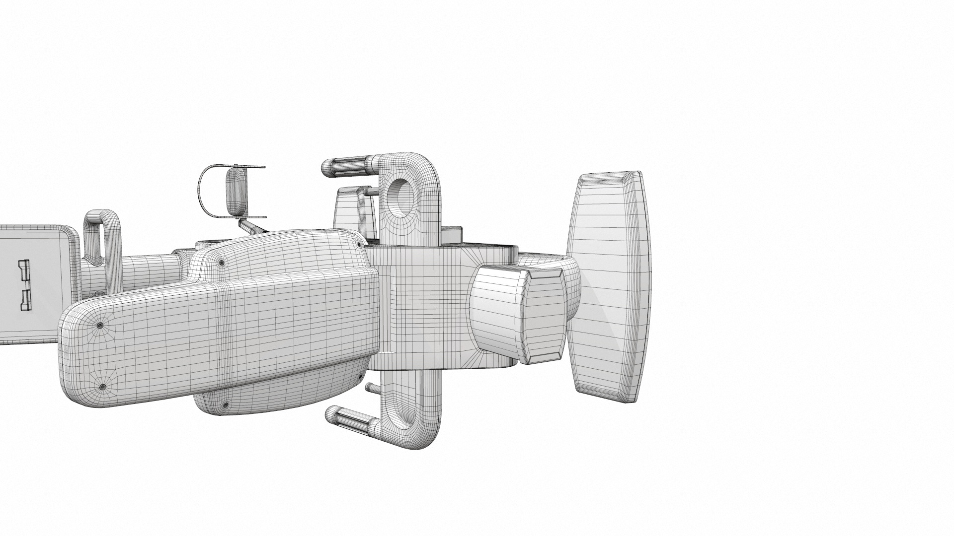 Exercise bike technogym recline 3D model_16