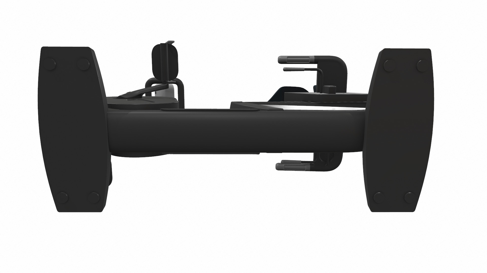Exercise bike technogym recline 3D model_5