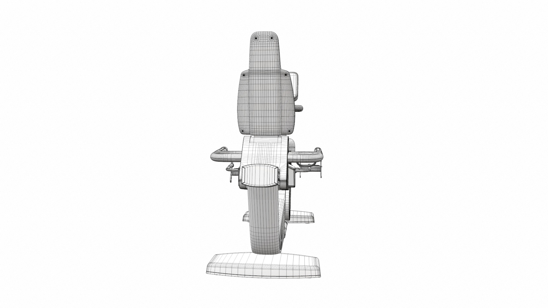 Exercise bike technogym recline 3D model_13