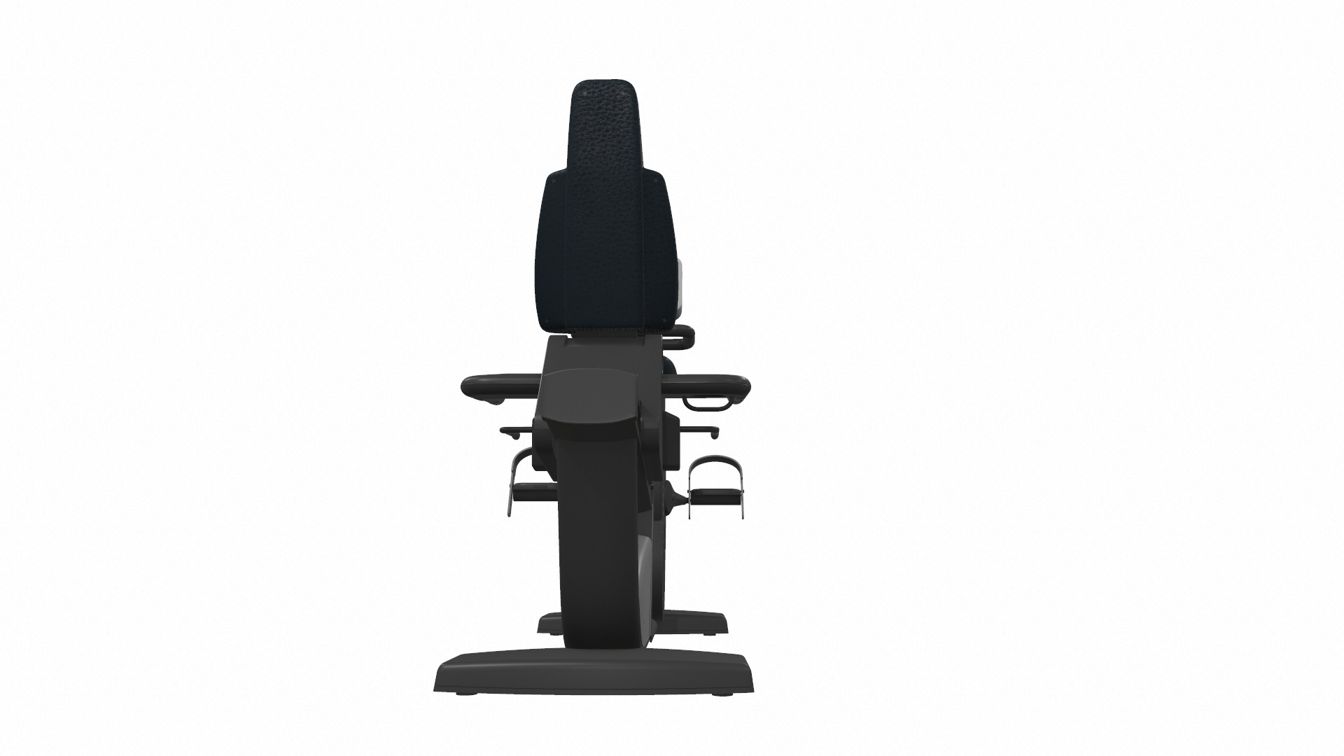 Exercise bike technogym recline 3D model_4