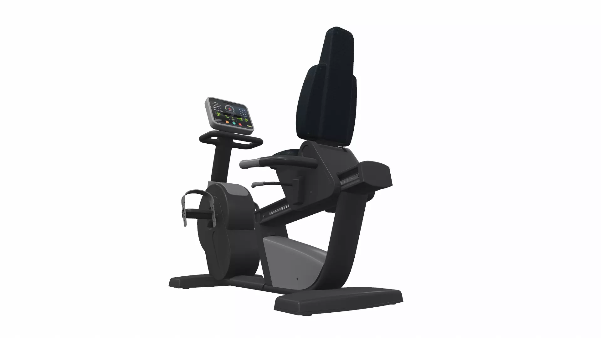 Exercise bike technogym recline 3D model_0