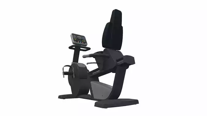 Exercise bike technogym recline 3D model