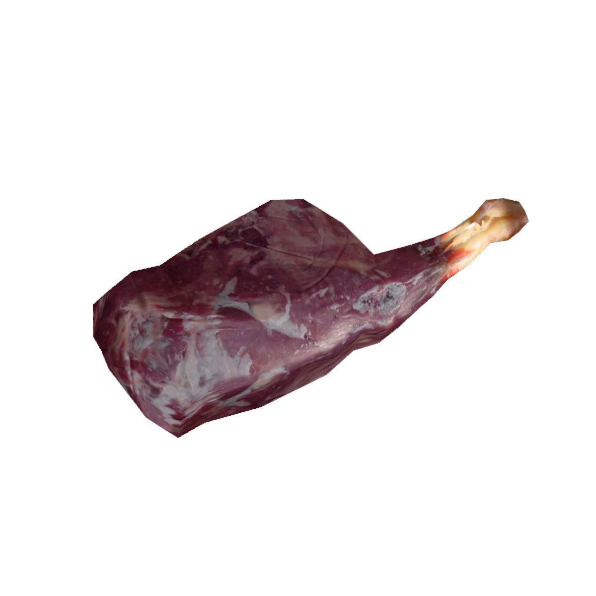 Very low poly raw Leg Meat Free low-poly 3D model_3