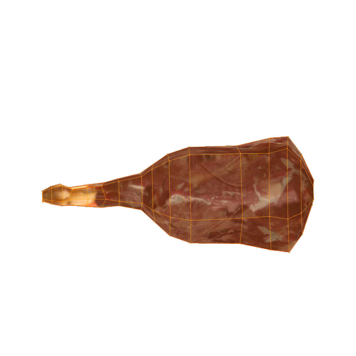 Very low poly raw Leg Meat Free low-poly 3D model_6