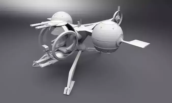 Oblivion Bubbleship  Flyer Scale model 3D print model