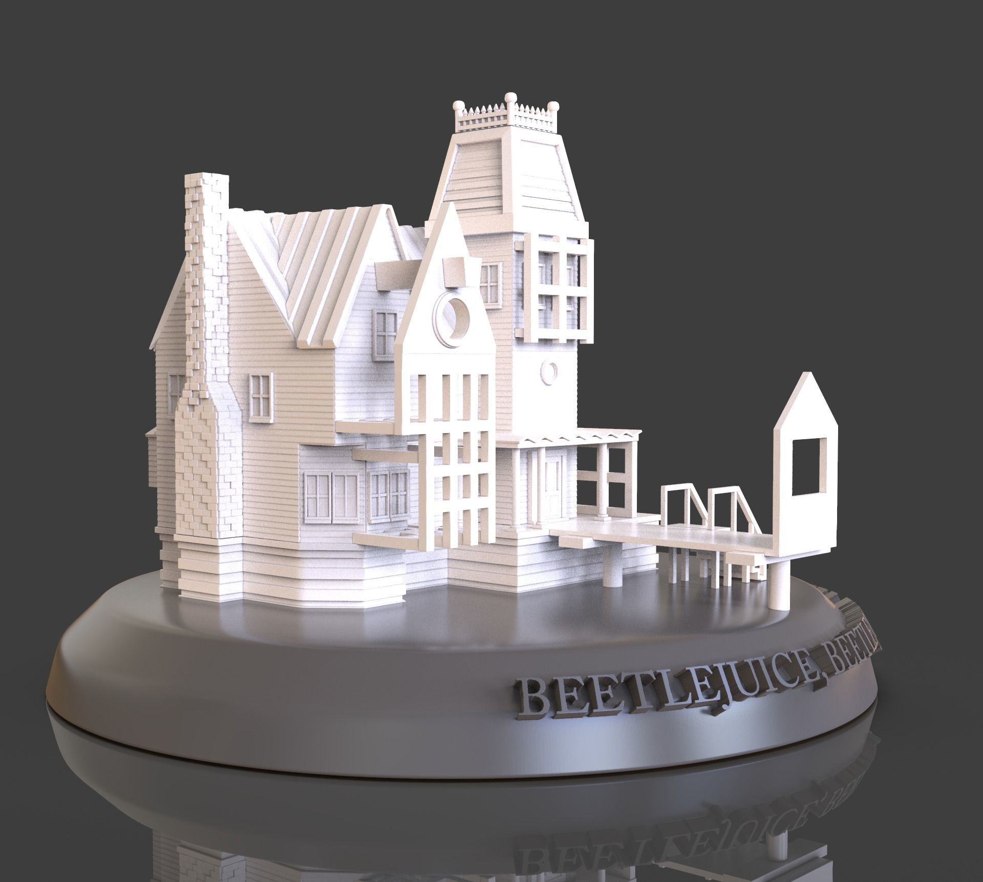 Beetlejuice House Diorama 3D print model_20