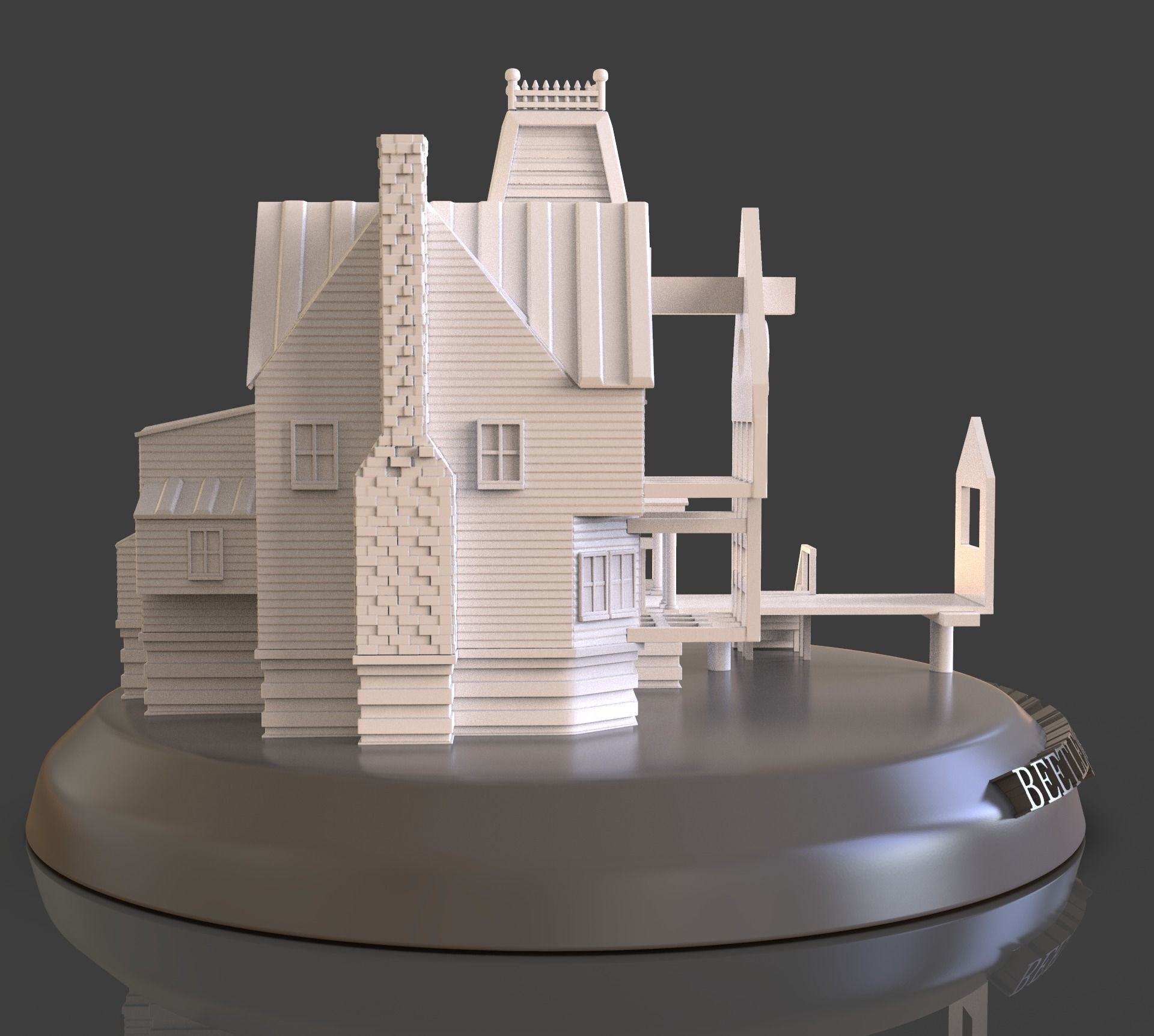 Beetlejuice House Diorama 3D print model_23