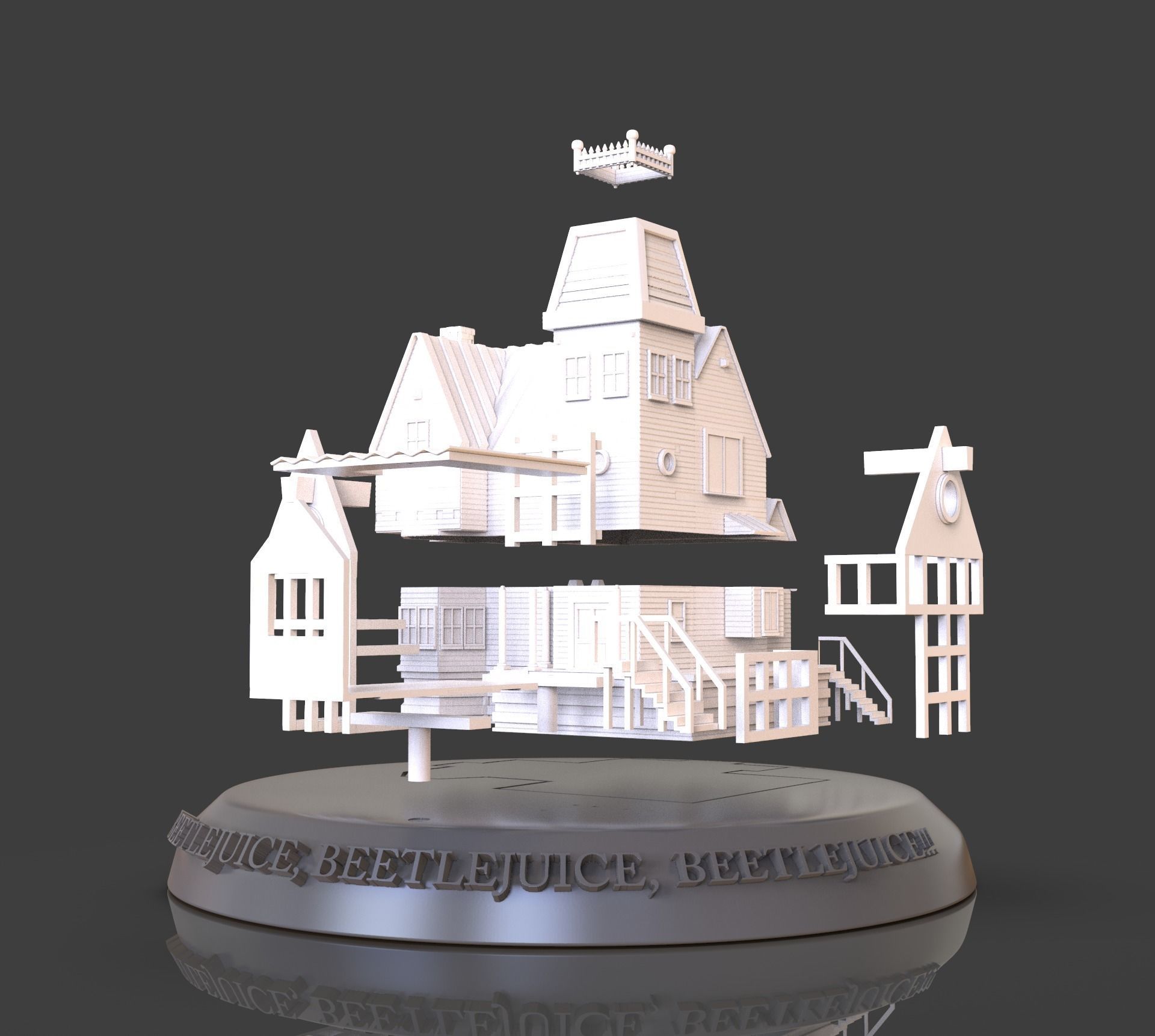 Beetlejuice House Diorama 3D print model_1