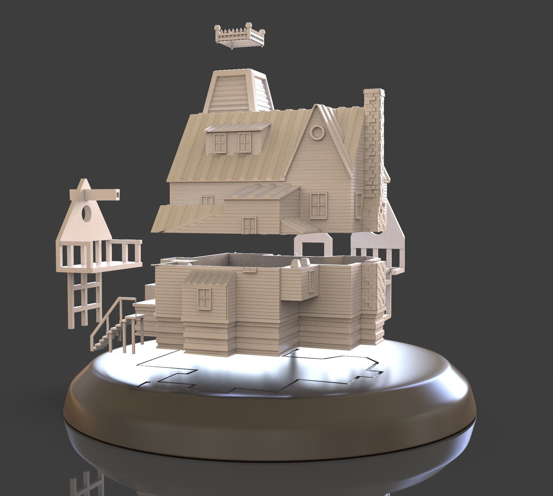 Beetlejuice House Diorama 3D print model_5