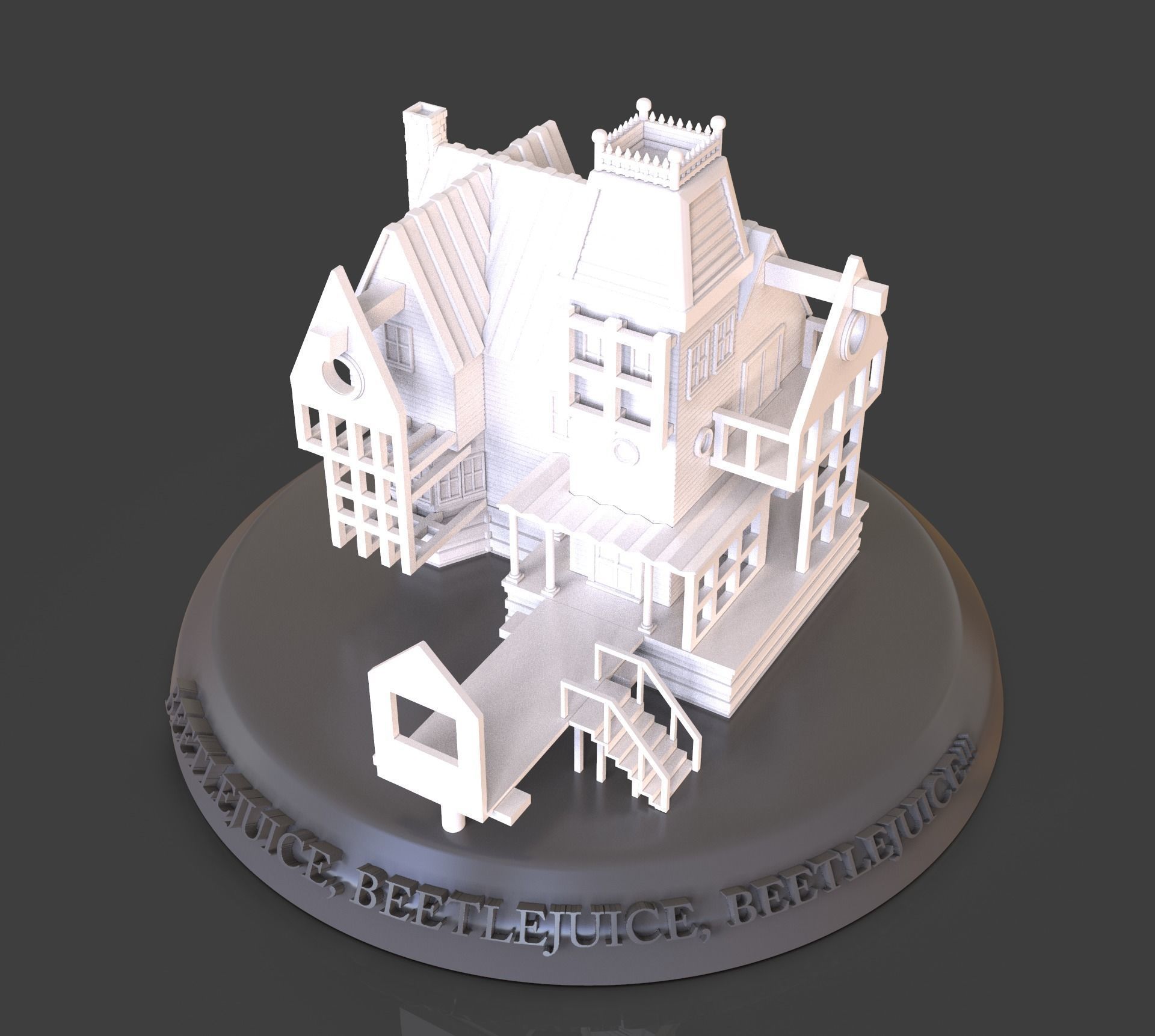 Beetlejuice House Diorama 3D print model_32