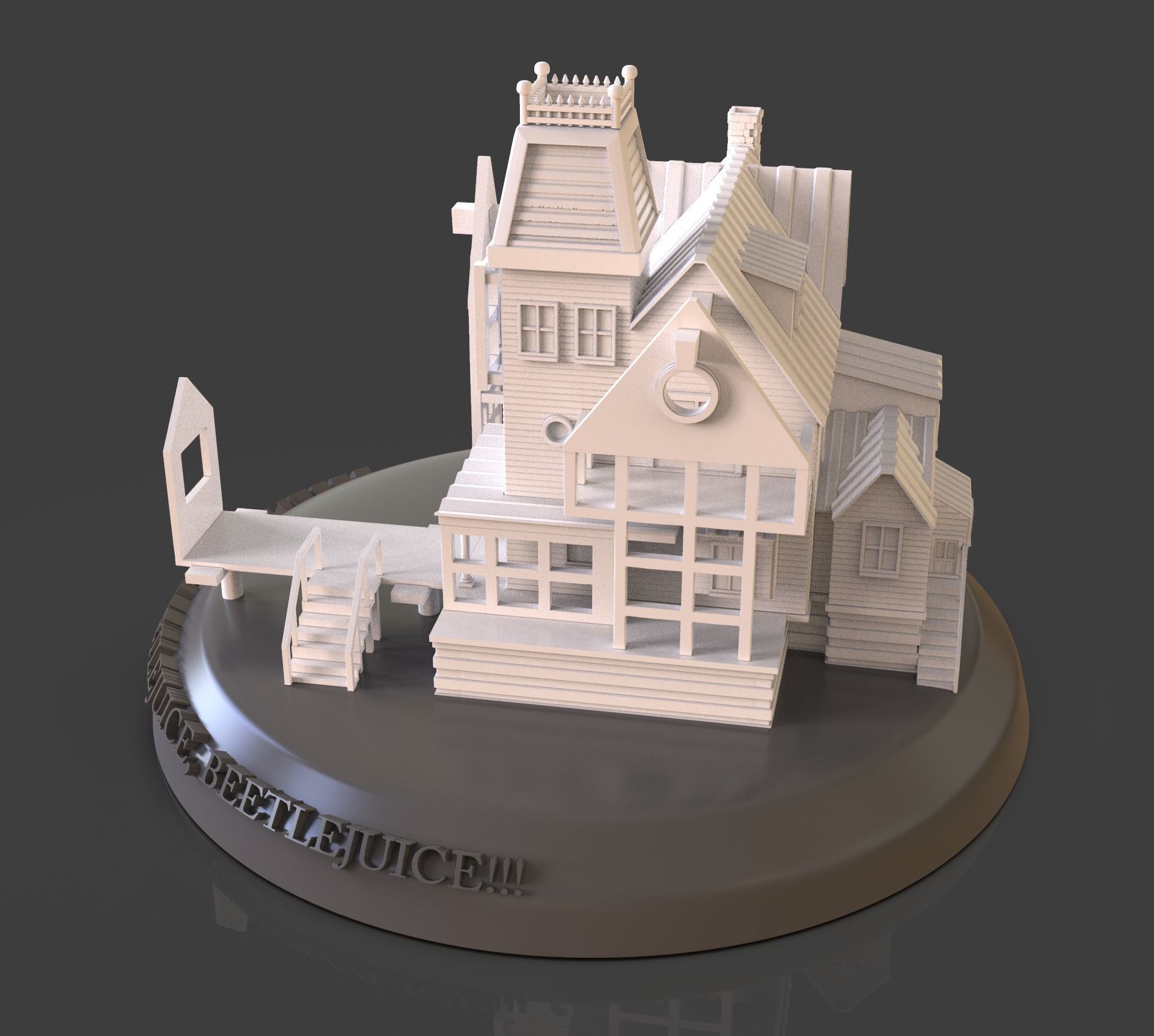 Beetlejuice House Diorama 3D print model_26