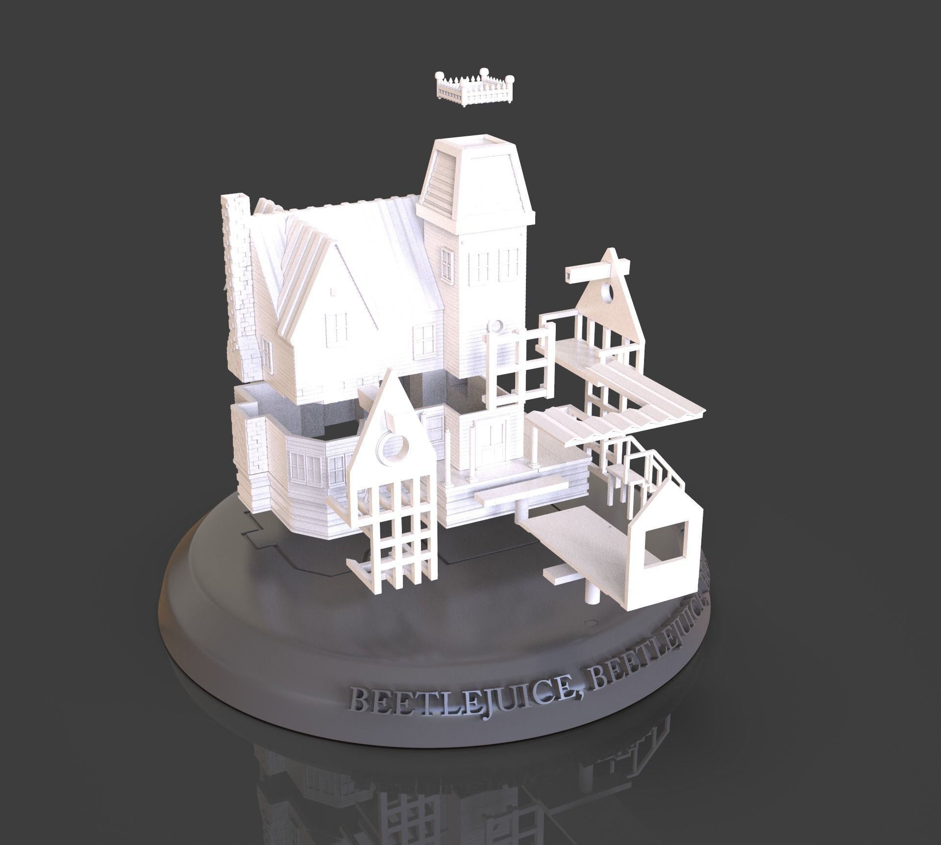 Beetlejuice House Diorama 3D print model_6