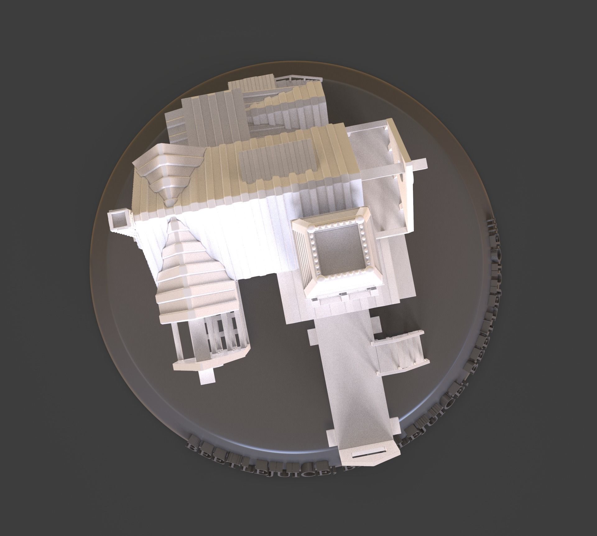 Beetlejuice House Diorama 3D print model_34