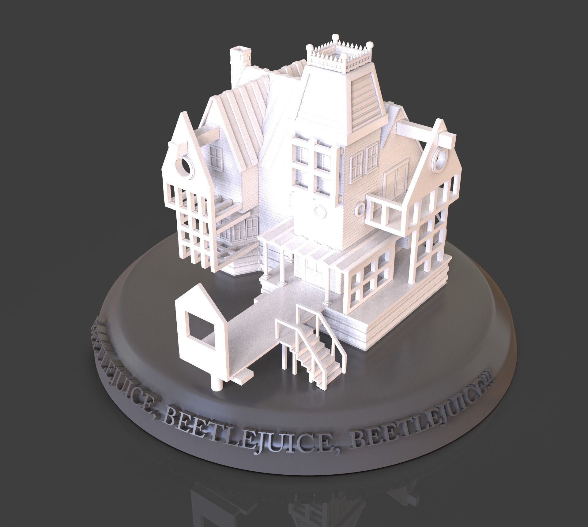 Beetlejuice House Diorama 3D print model_24