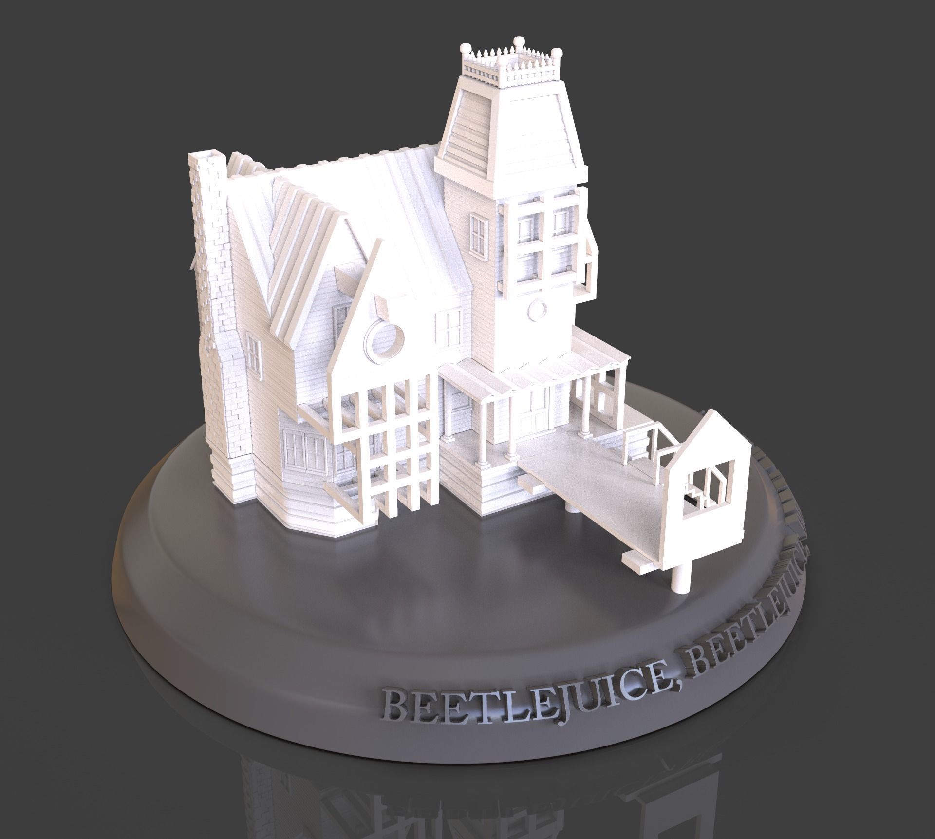 Beetlejuice House Diorama 3D print model_27