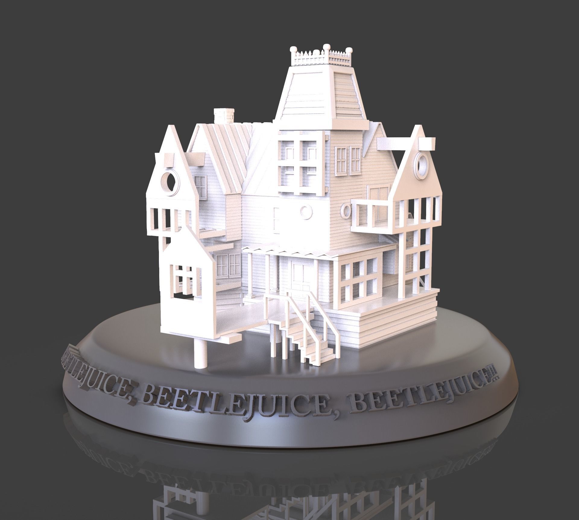 Beetlejuice House Diorama 3D print model_2