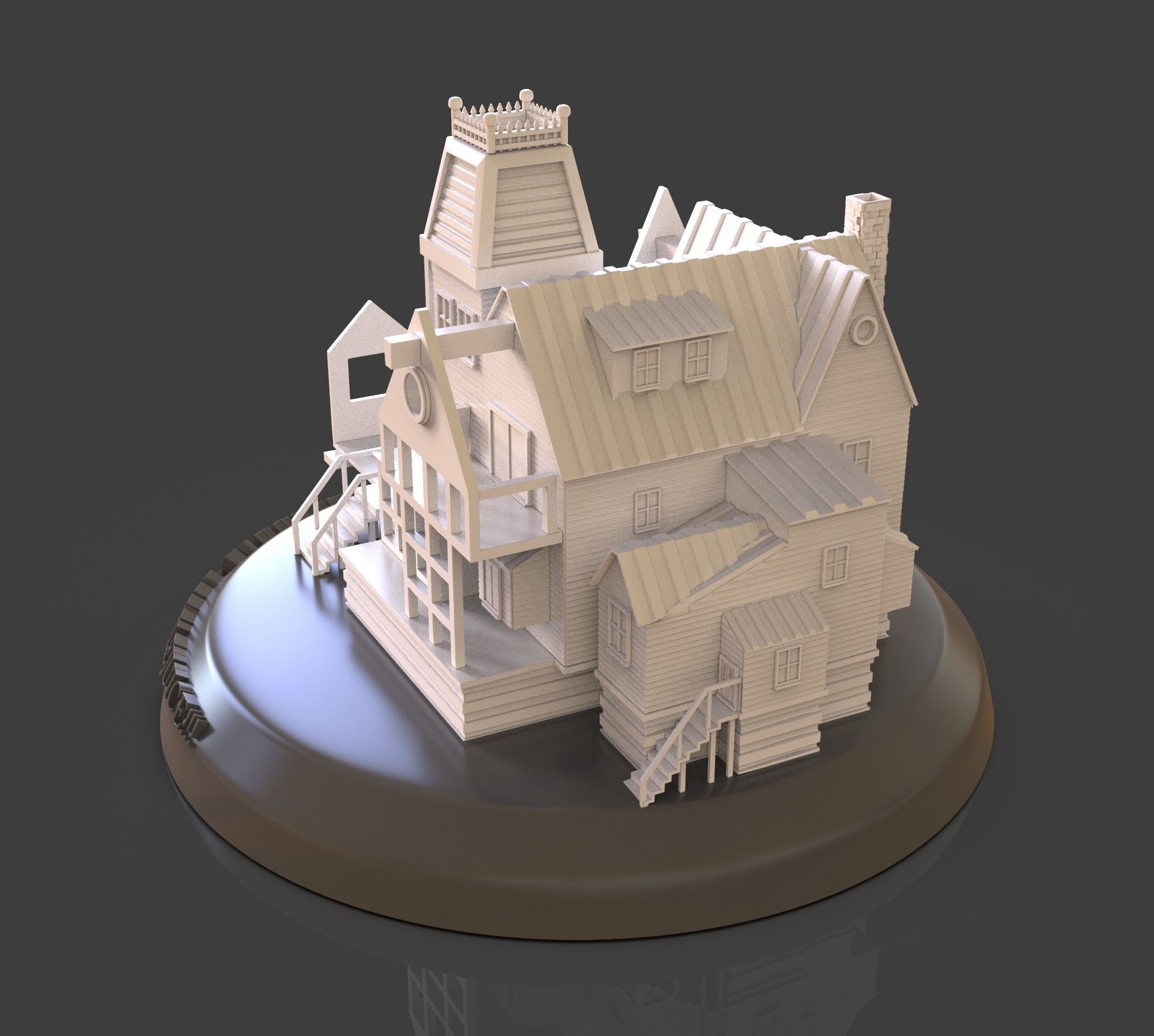 Beetlejuice House Diorama 3D print model_29