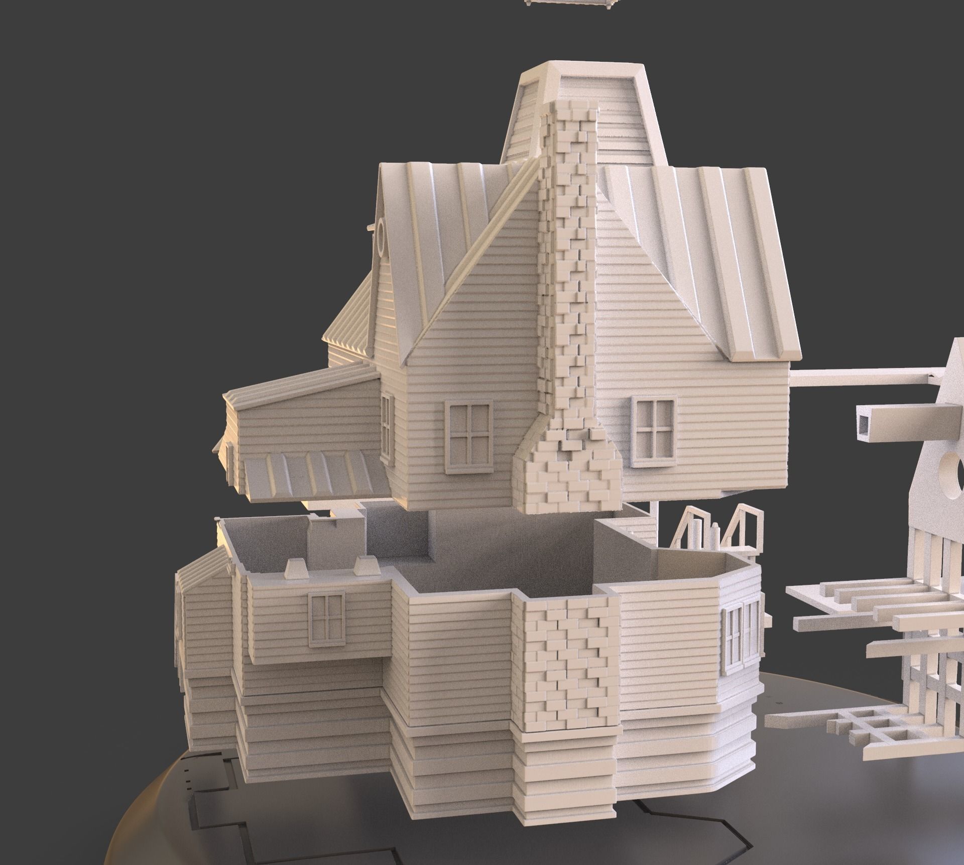 Beetlejuice House Diorama 3D print model_25